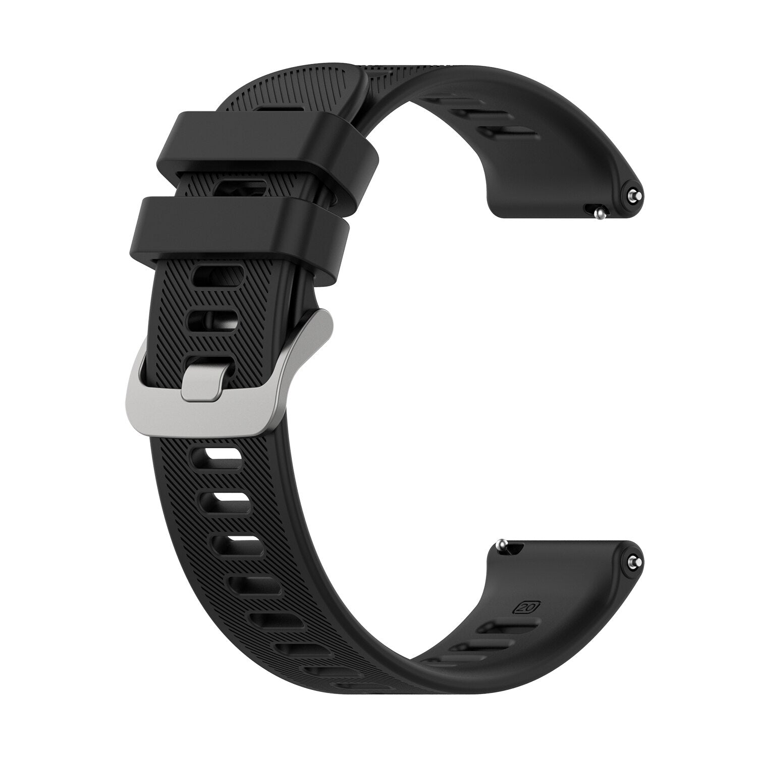 20mm Garmin Watch Strap | Grained Silicone II | 10 Colours Available ...