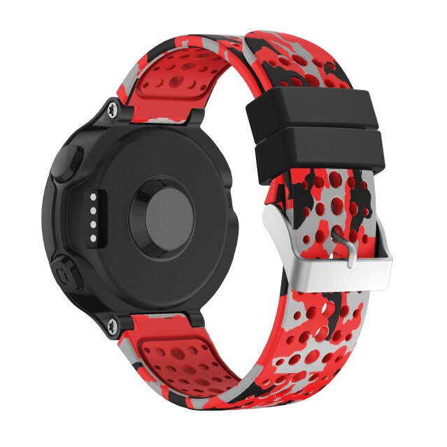 For Forerunner 220/235/620/630/735/735XT | Patterned Silicone Strap | 6 Colours Available
