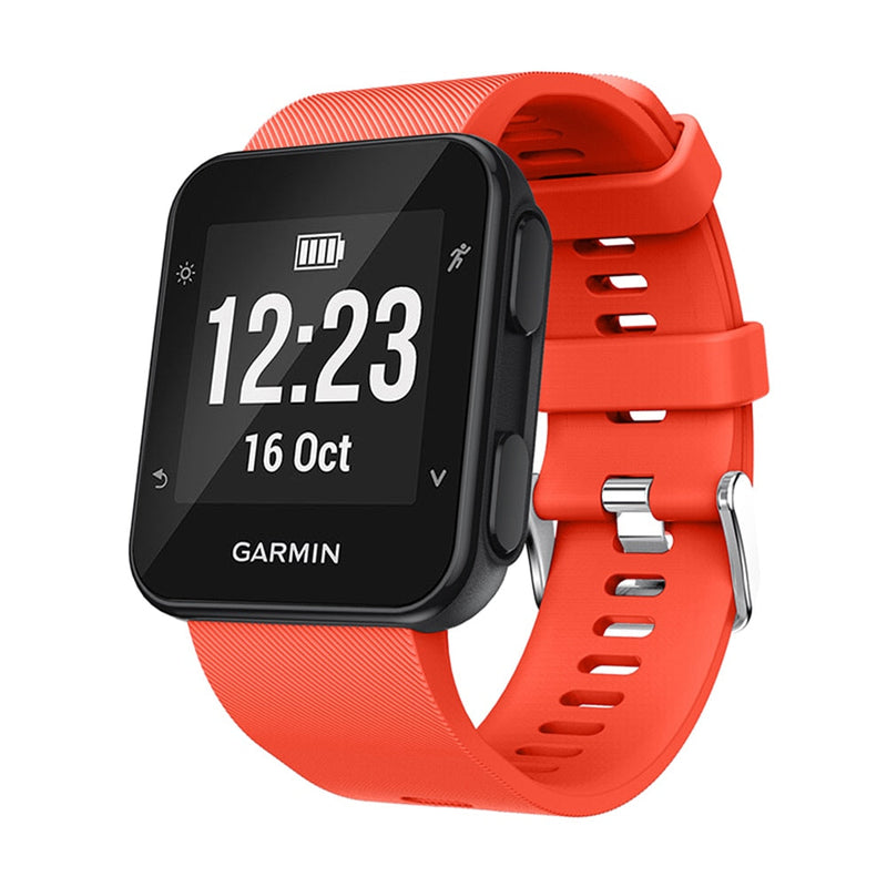 For Garmin Forerunner 30/35 | Orange Silicone Strap