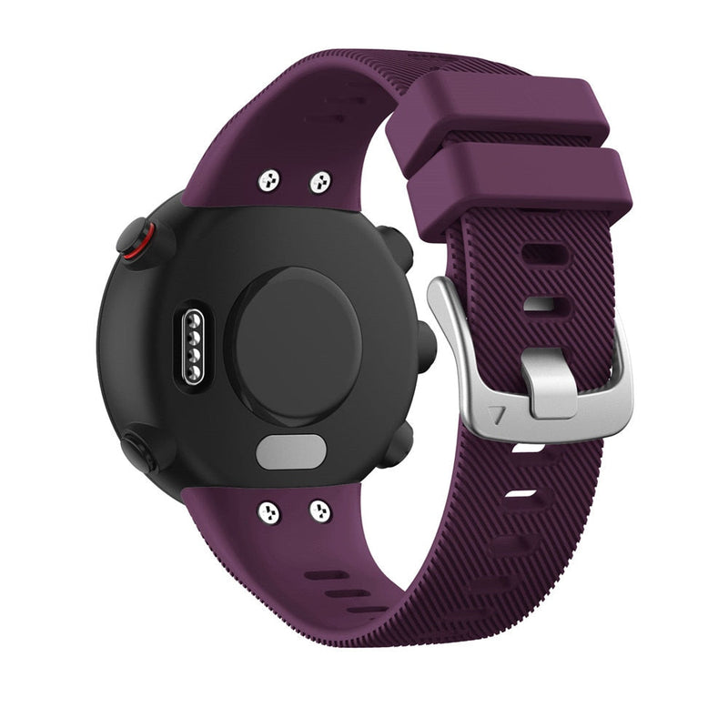 For Garmin Forerunner 45/45 Plus, Forerunner 45S & Swim 2 | Purple Silicone Strap